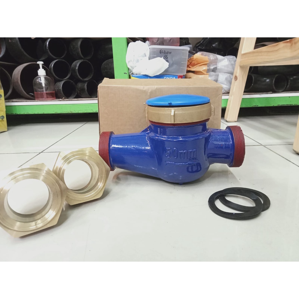 Water Meter Brass 2&quot; Drat Merk DKI