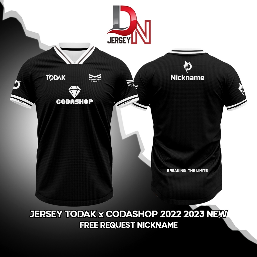 JERSEY Baju Kaos TODAK X CODASHOP NEW 2022 2023 free request nickname