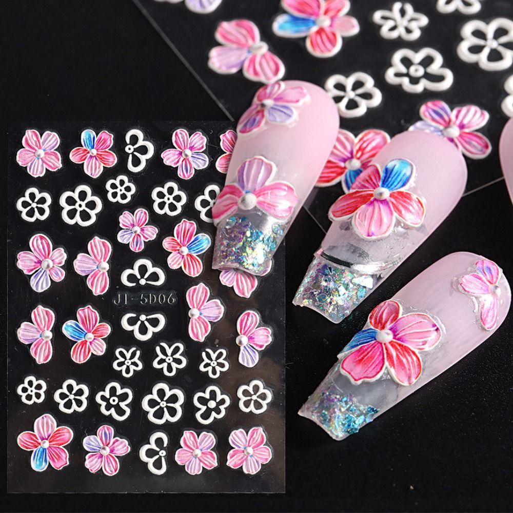 Preva Stiker Kuku Stiker Kuku Nail Beauty Perekat Diri Akrilik Timbul
