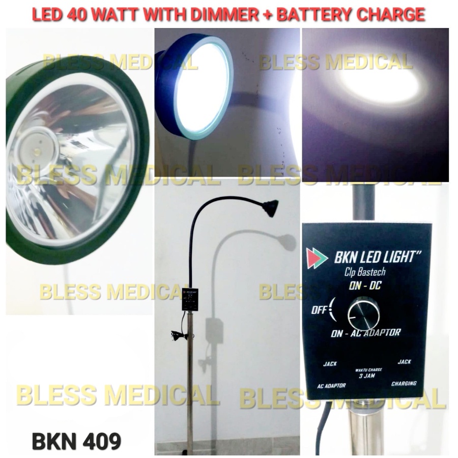 Lampu Tindakan/Periksa BKN LED + Battery Charge Lampu Bidan, Klinik, UGD