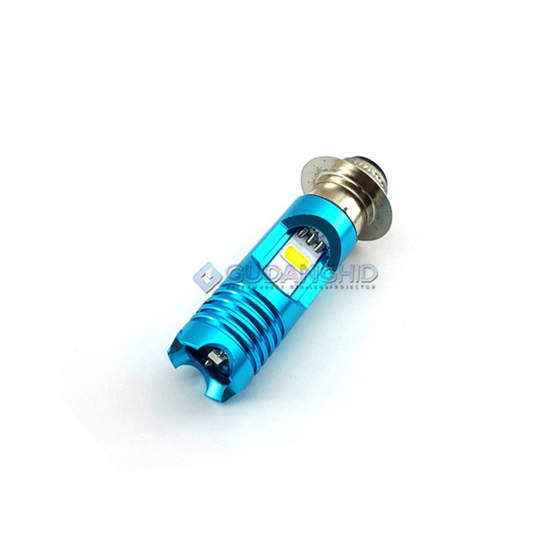 Lampu RTD M11G 2 Mata LED Motor H4 H6 Hi-Lo DC Blue Devil DE 9V-18V 16W