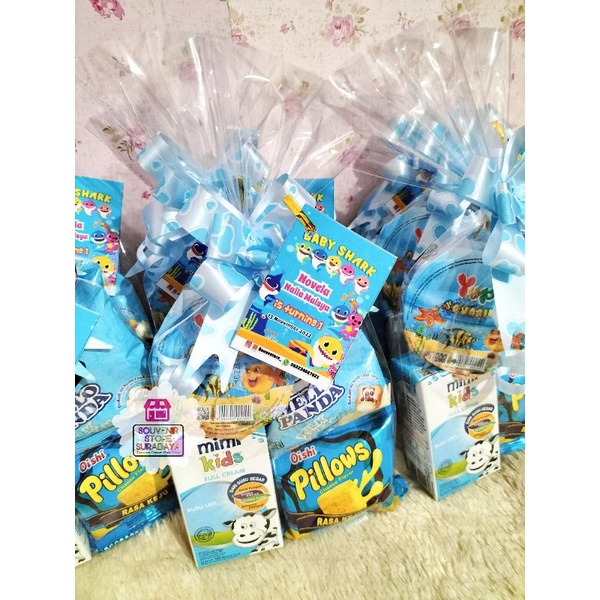 Mini Snack Hemat || Paket Snack Ultah Serba Biru || Snack ulang tahun murah || Snack ultah anak || Souvenir Ultah Surabaya