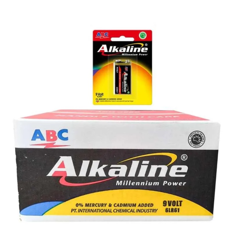 Batu Baterai Alkaline 9v 9 volt 9 v  Kotak Battery 9volt