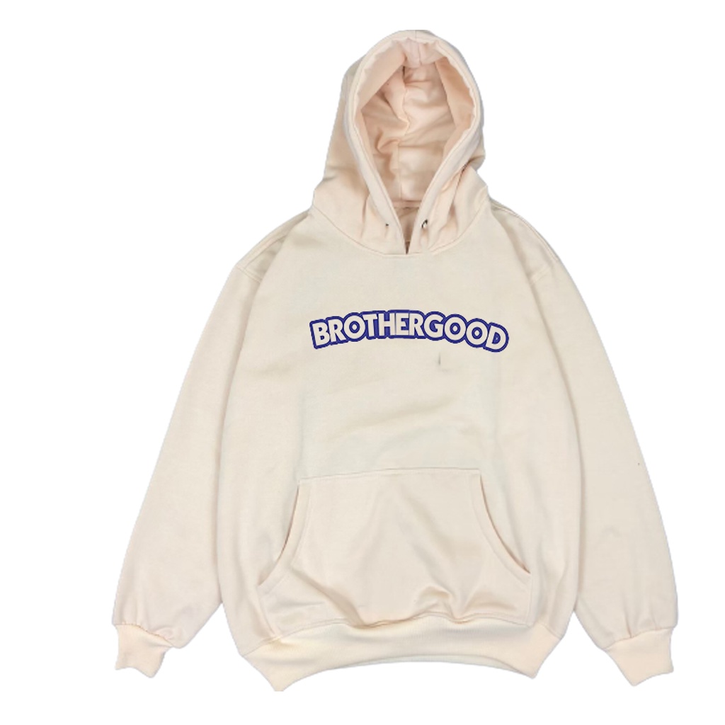 BROTHERGOOD | JAKET SWEATER HOODIE DISTRO PRIA WANITA CREAM Merk BROTHERGOOD 2022 / SWEATER HOODIE PRIA Distro / HOODIE UNISEX Brothergood TERBARU