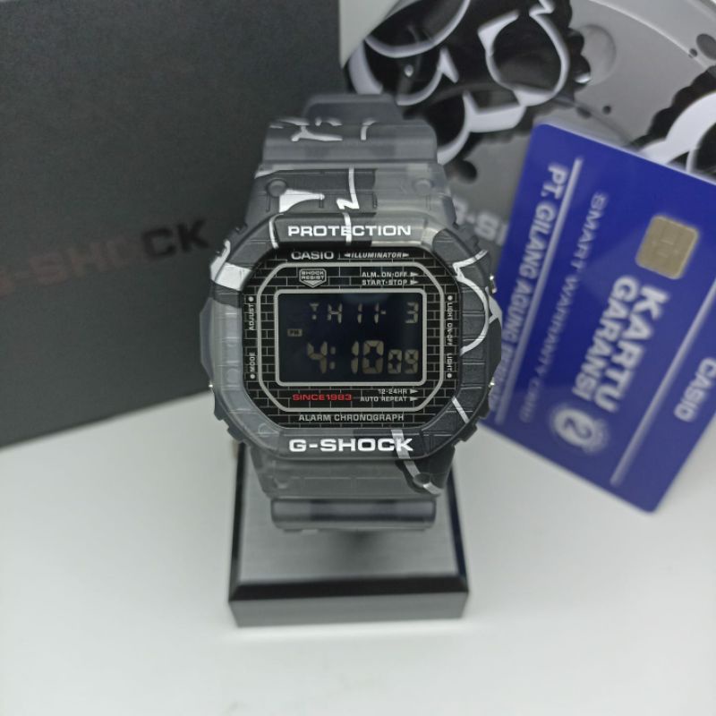 Jam Tangan Pria Casio G-shock DW-5000SS-1DR Tali Karet / Rubber