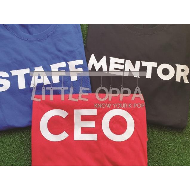 BAJU KAOS KPOP START UP SUZY SANDBOX CEO T-SHIRT - CEO (MERAH), S