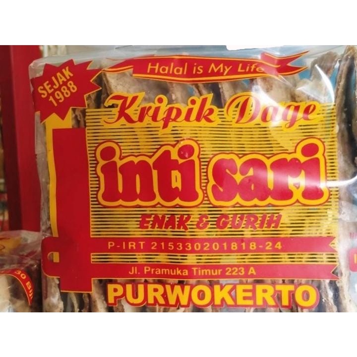 

Keripik Dage Inti Sari Khas Purwokerto