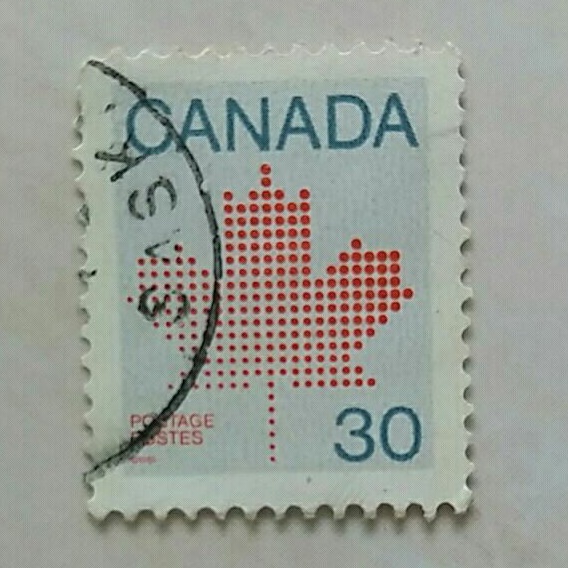 

(AD) Perangko Kanada Definitives 1981-84 (Maple Leaf Emblem) 30c Used