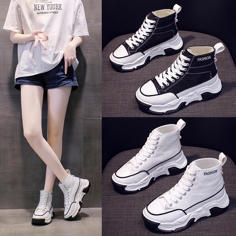 COD Sneakersdaily 1110 Sepatu Sneakers Kanvas Wanita Casual Korea Style