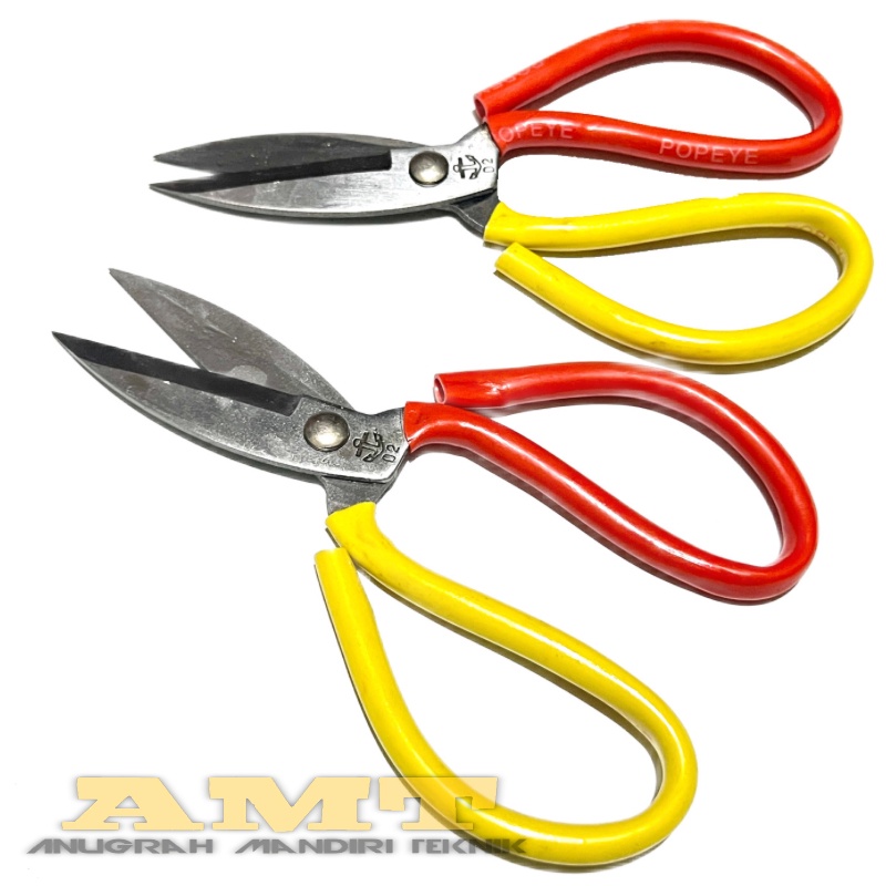 

POPEYE Gunting Kodok Serbaguna Gunting Kain Kertas Seng Multifungsi 7.5 Inch Jumbo