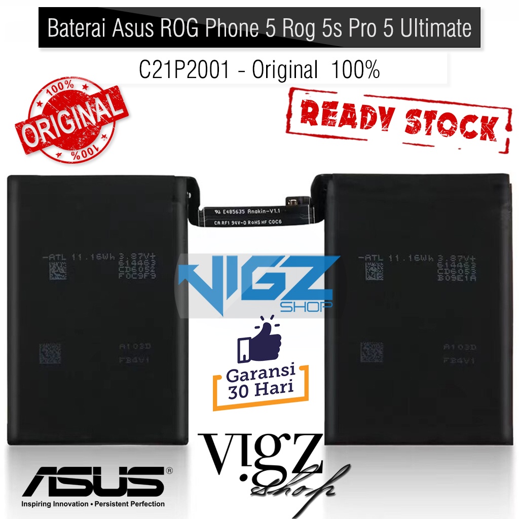 Baterai Asus ROG Phone 5 ROG Phone 5s ROG Phone 5s Pro ROG Phone 5 Ultimate C21P2001 Original