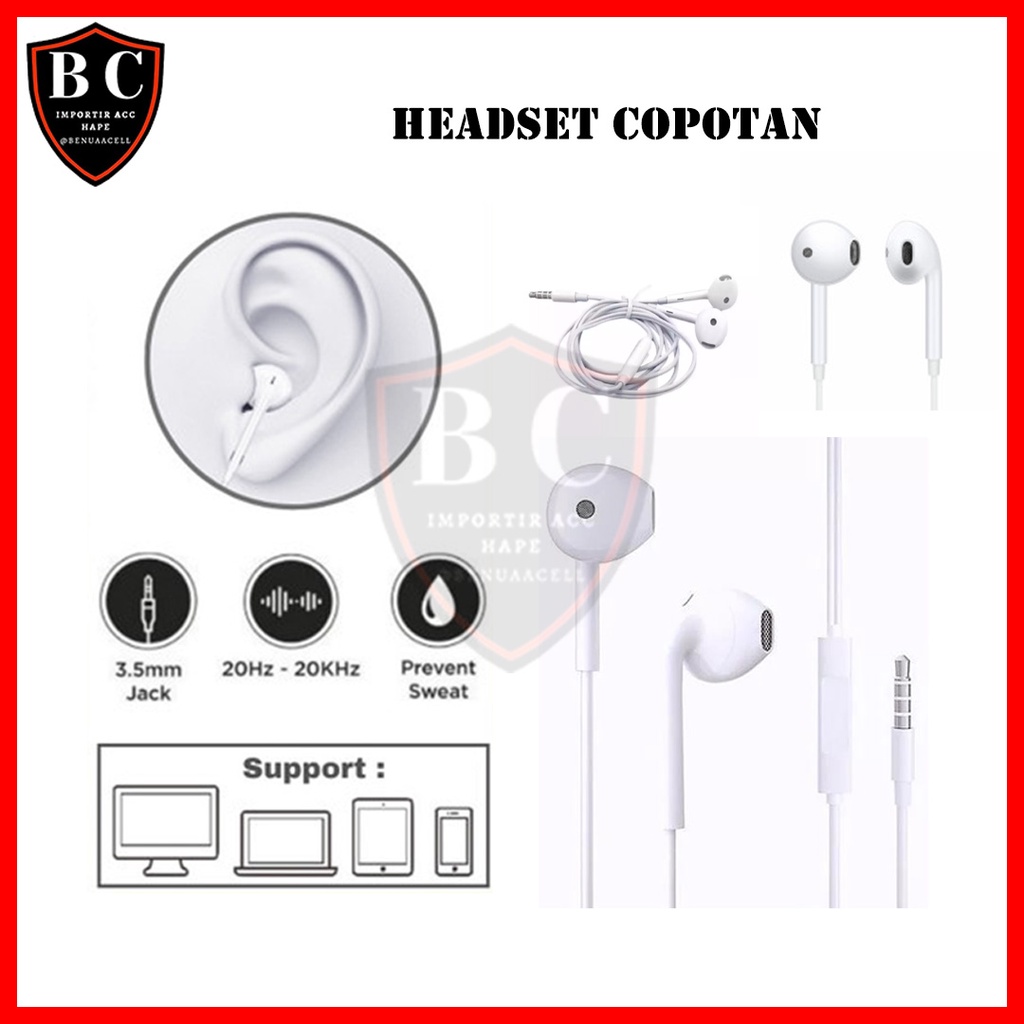 HEADSET COPOTAN BRAND HP JACK 3.5MM SUPERBASS - BC