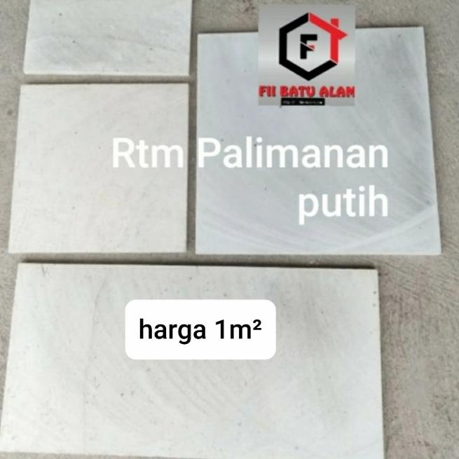 Batu alam palimanan putih - 10x20cm