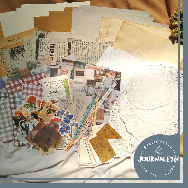 

SIAP KIRIM [NEW VERSION‼️] 210++pcs Journal Kit untuk Journaling Scrapbook Aesthetic ❅ 883