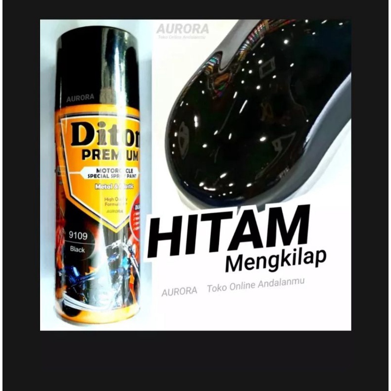 PiloxDiton Premium Black 9109 Hitam kilap