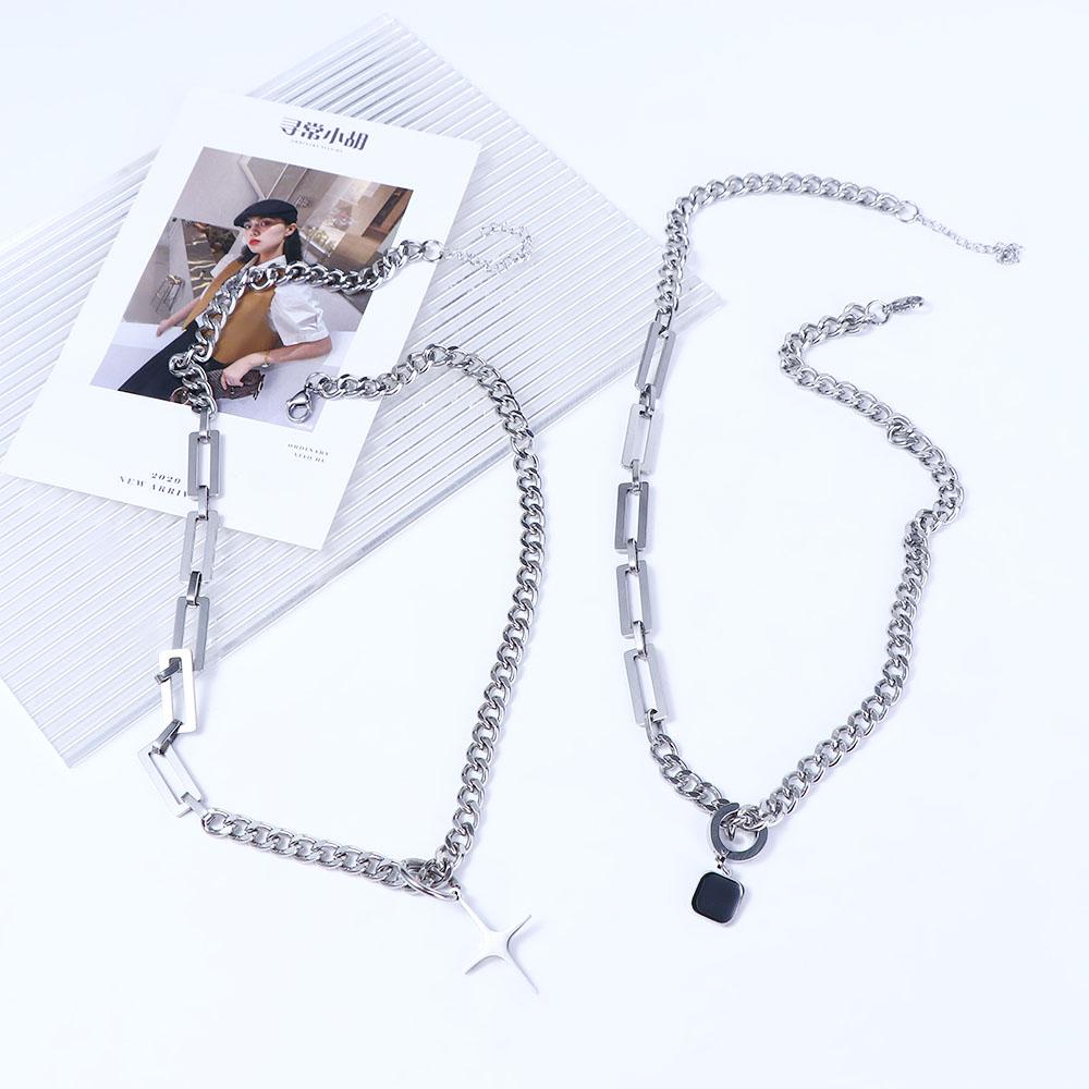 Mxbeauty Kalung Pria Keren Hadiah Teman Untuk Dewasa Punk Splicing Rantai Titanium Steel Woman Necklaces