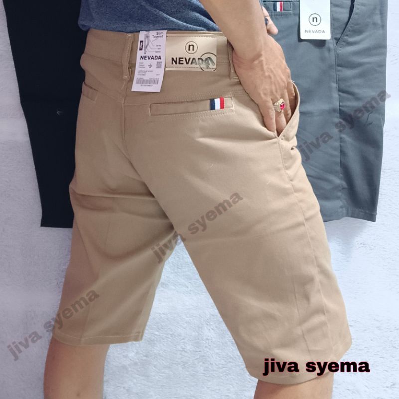 Celana pendek chinos Pria chino Slimfit Cowok Dewasa