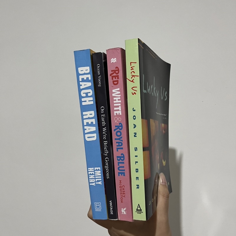 (PRELOVED NON ORI) Beach Read, Lucky Us, Red White and Royal Blue, On Earth We're Briefly Gorgeous