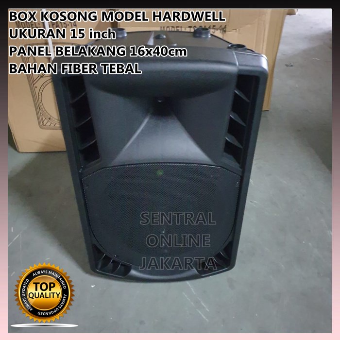 BOX SPEAKER KOSONG FIBER 15 inch MODEL HARDWELL 15inch TEBAL IMPORT