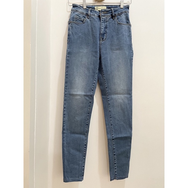 C2 refined woman denim skinny high waist preloved