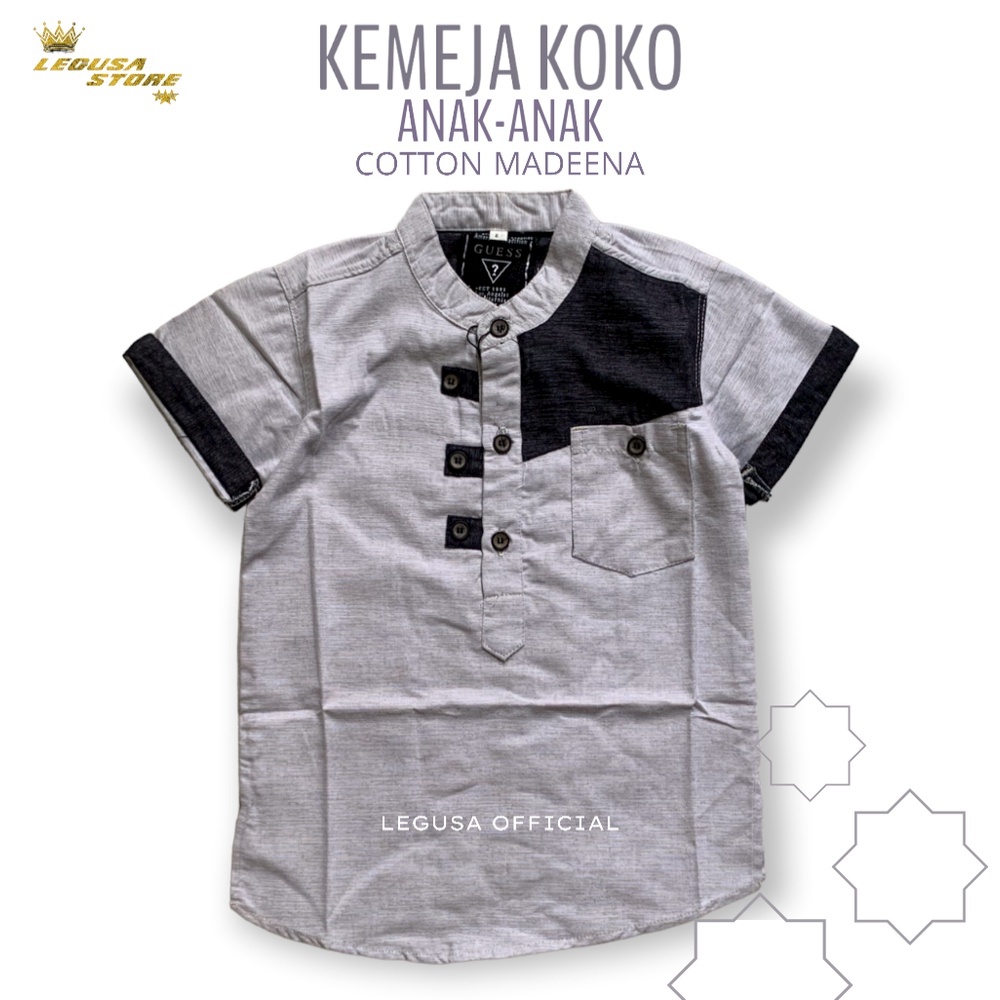 Kemeja Koko Anak Baju Koko Kurta Anak Laki-Laki (1-15 Tahun)