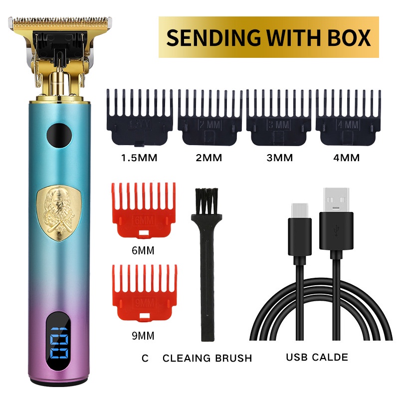 Alat Cukur Elektrik Dengan LCD / USB rechargeable/Alat Cukur Rambut Elektrik/Hair Clipper Rambut Hair Trimmer