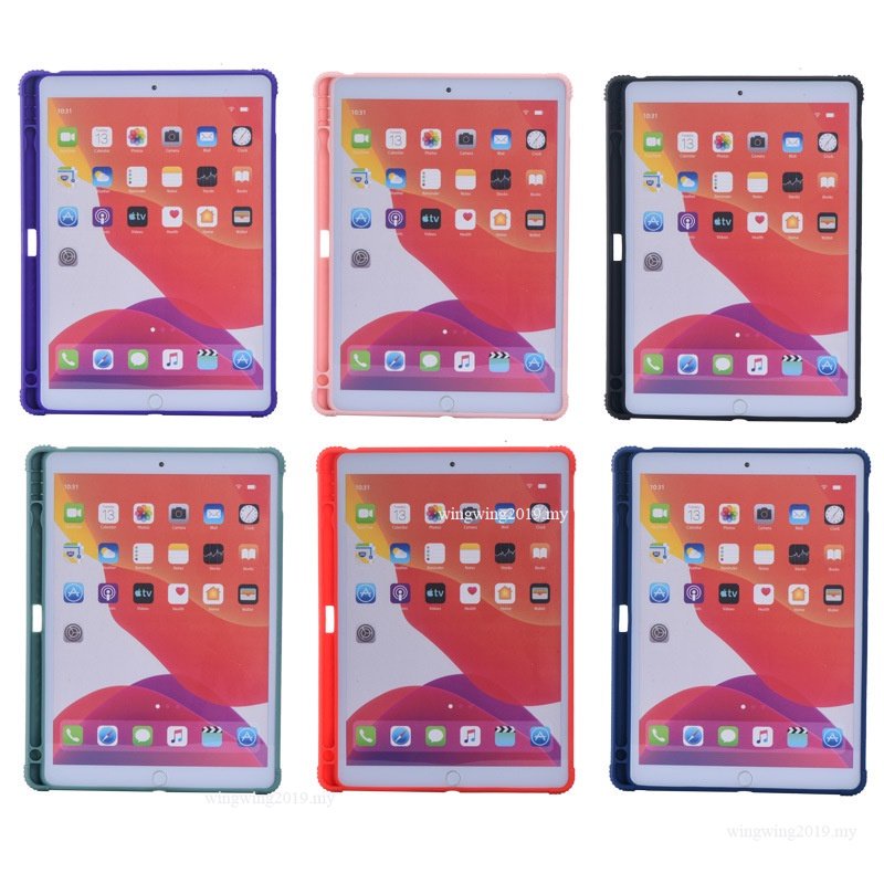 Untuk iPad 9th 2021 8th Gen 10.2 2020air 3 10.5 7th 10.2 ''2019 9.7 2018 Generasi 5th 2017 Air 1 2 Pro 9.7 2016 Case Dengan Holder Tablet PC Shockproof Stand Cover Pelindung Shel