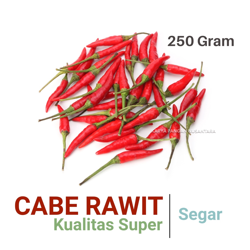 

CABE RAWIT MERAH FRESH KUALITAS SUPER 250GR CABAI LOMBOK SEGAR 250 GR