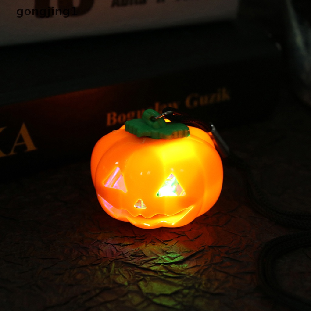 Ggg Gantungan Kunci Jack-o-lantern Bentuk Labu Halloween Dengan Lampu LED