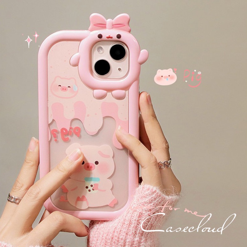 Case Lensa Motif Kartun Milk Tea Babi 3D Untuk Vivo Y16 Y22 Y22s Y51 Y21S Y12 Y11 Y15 Y33S Y31 Y02s V23 Y51A Y75 Y20i Y21S Y15 Y30 Y20 Y23S Y20 Y21S Y15 Y3 Y20 Y21S Y23S Y21S