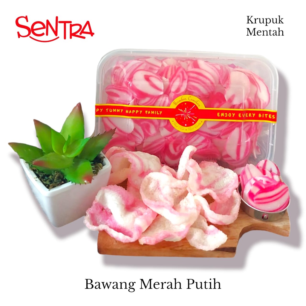 

Kerupuk Bawang Merah Putih || Kerupuk Kering Mentah Box Premium
