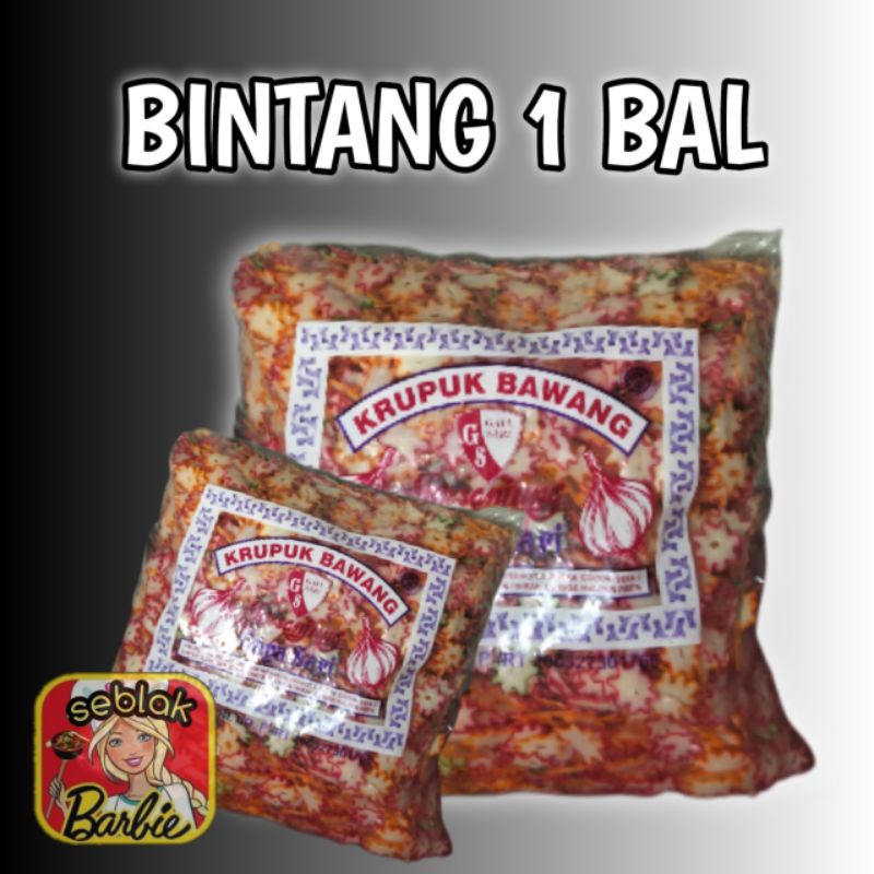

kerupuk bintang 1 bal