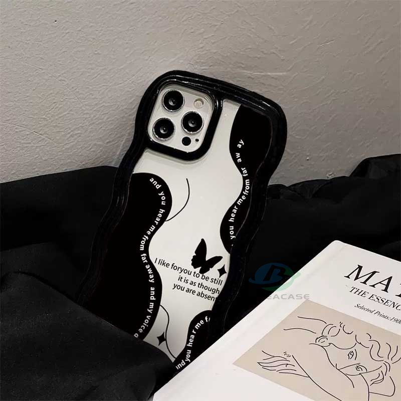 Casing TPU Redmi Note 11S 11 Pro 10C 10A 9C 9T 9A Note 10 5G Note 10S Note 9 Note8 Poco X3 Pro NFC Motif Butterfly