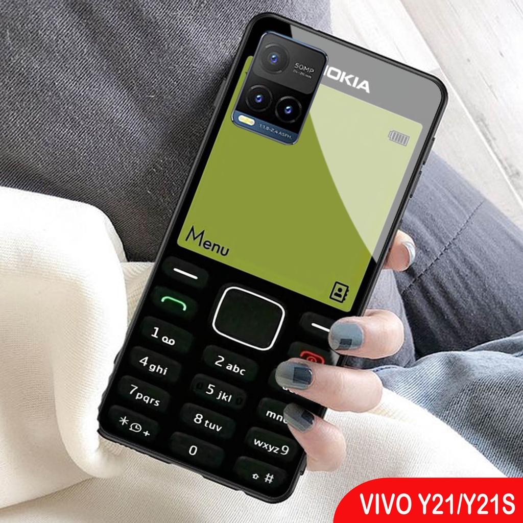 [A44] Case Vivo Y21 / Y21S / Softcase Glass Kaca Vivo Y21 / Y21S / Casing Handphone Vivo Y21 / Y21S 