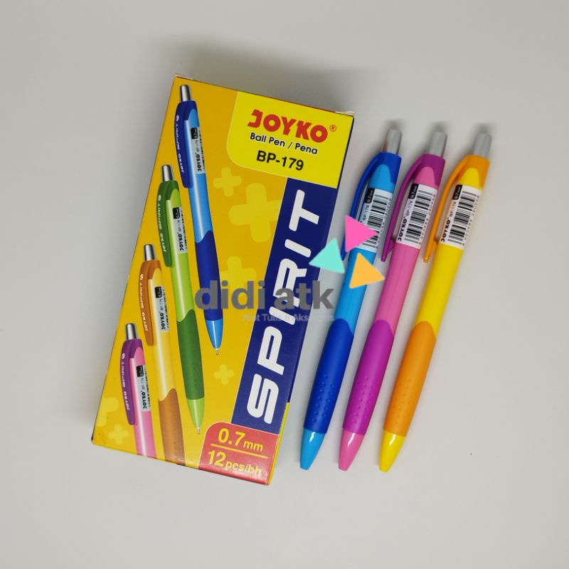 

Pulpen Cetek Joyko Spirit BP-179 0.7mm 1 Pak (12 Pcs)
