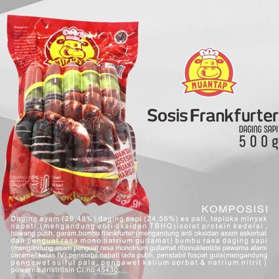 

Sosis Frankfurter Bakar Muantap 500g