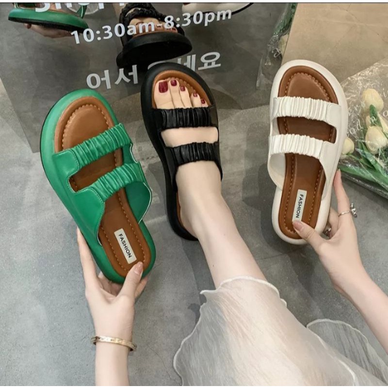 RD 044 SANDAL PINGGUL WANITA KOKOP BAN 2 KERUT