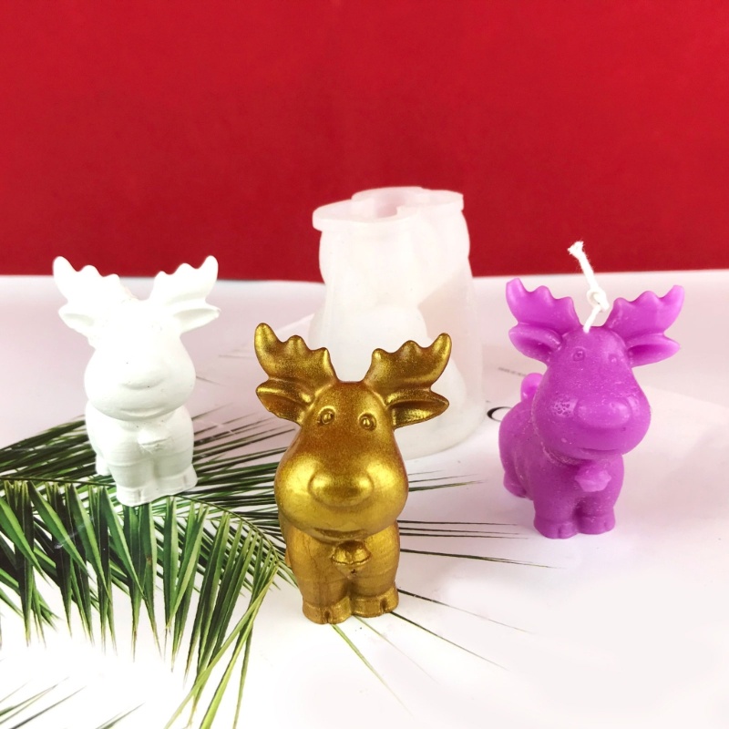 Cetakan Resin Bentuk Rusa Natal Untuk Membuat Ornamen