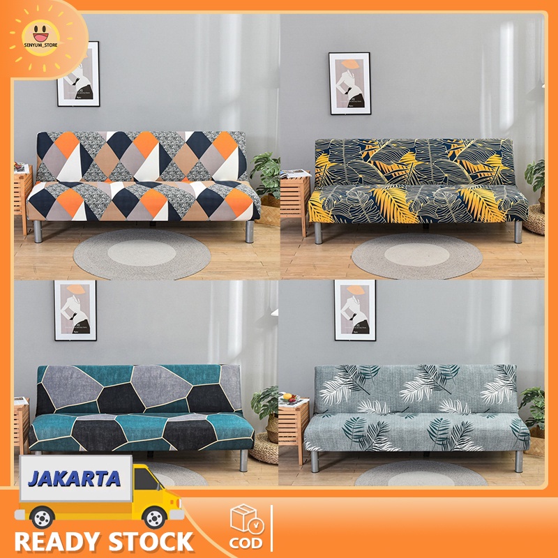 Cover Sofa Bed Sarung Sofa Bed Penutup Sofa Elastic Elastis Pattern Modern Menarik