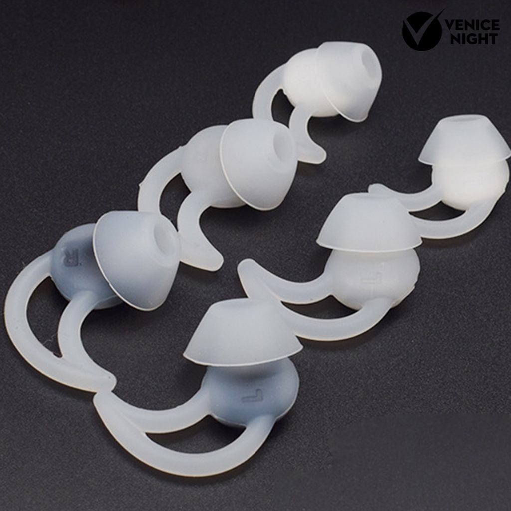 (VNEP) (Berkabel) 6Pcs Silicone In-Ear Earbud Tips Penutup Pelindung untuk BOSE Soundsport QC20 QC20i IE2 IE3