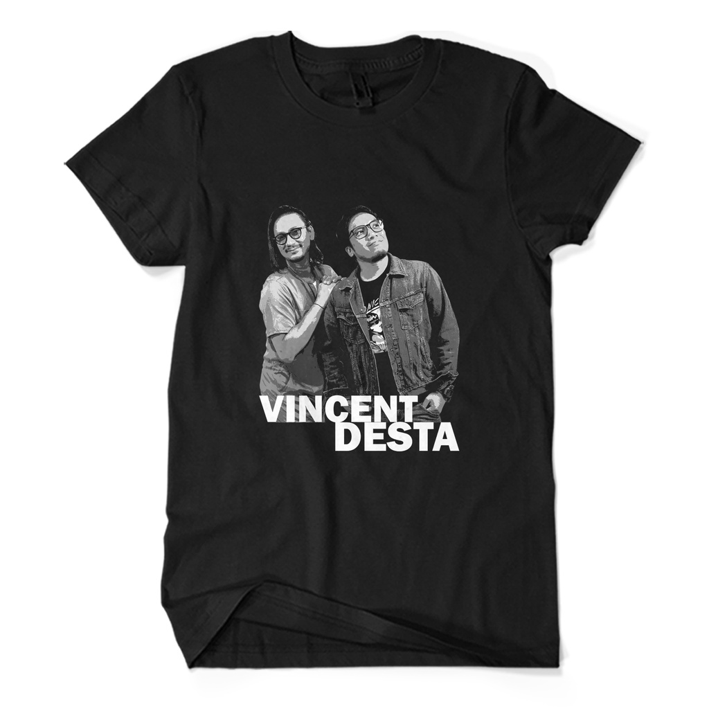 Baju Kaos Pria VINCENT DESTA Vindes Podcast Youtuber KAOS KAGE