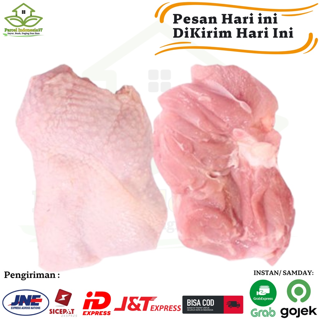 

daging ayam Filet paha (boneless) dengan kulit 500g