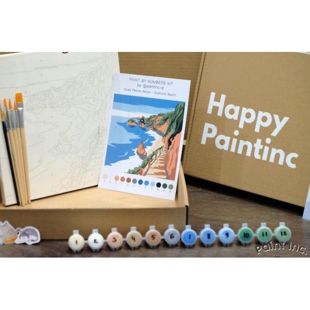 

Paint by Numbers Kit: Nusa Penida Series - Diamond Beach | PaintIncID - TANPA KUAS