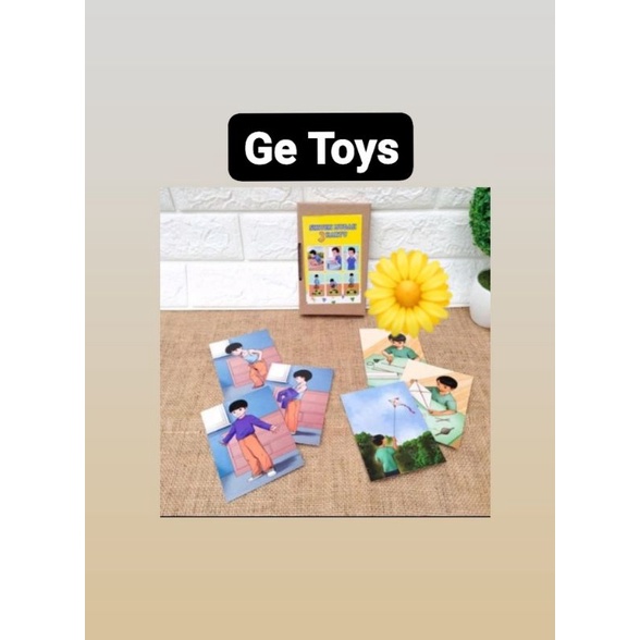 GE TOYS SIKUEN MUDAH 3 KARTU/MAINAN EDUKATIF BALITA DAN ANAK/ALAT TERAPI WICARA