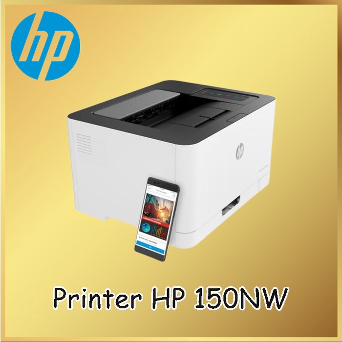 Printer HP Laser Color 150NW Wireless Network Ethernet LAn 150 NW