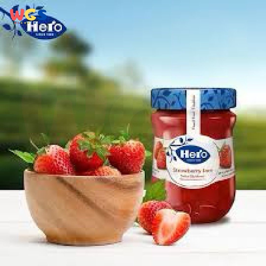 Hero Selai Strawberry Jam No Artificial Colours Spread 340g