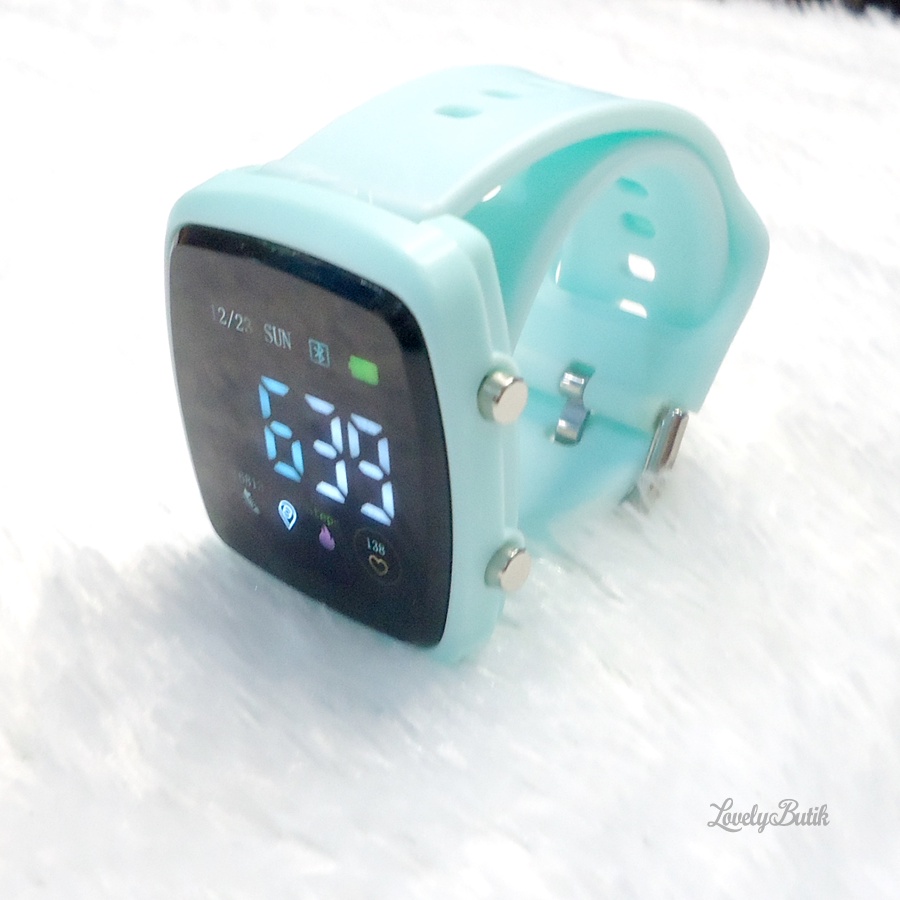 Jam Tangan LED Digital Pria Wanita Rubber Anti Air Import LB125 - Lovelybutik