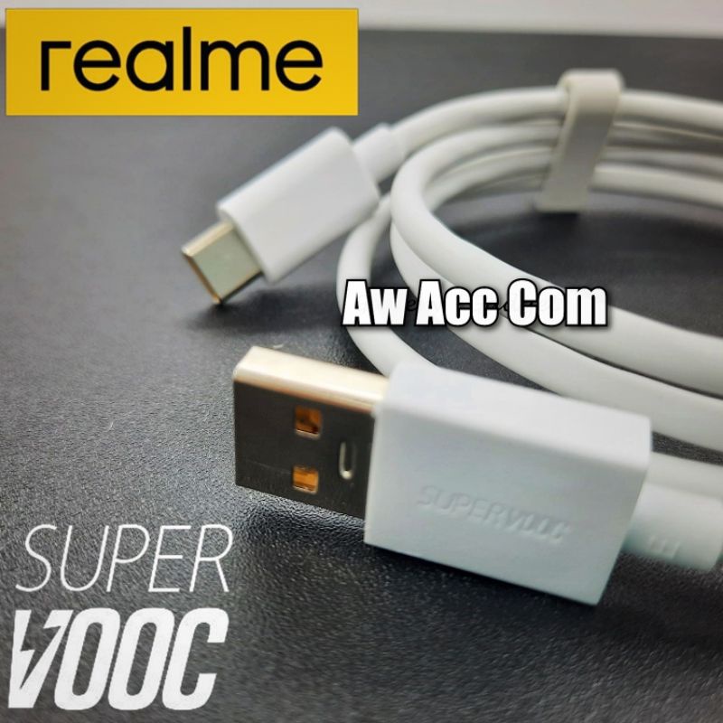 Original Kabel Data Realme Type C Super vooc Dart Realme 6 pro/X/ XT/X2/5 Pro/C17/7/ 7i/ 7 pro/8i/8 Pro/Narzo 20/30A/C25S/C35