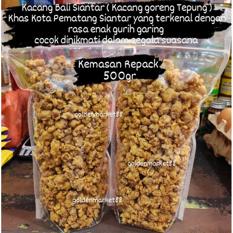 

500G REPACK KACANG BALI PEMATANG SIANTAR KACANG GORENG TEPUNG ENAK GURIH 500GR