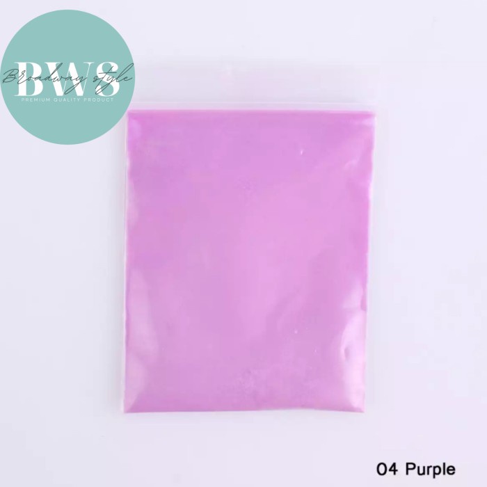 

Pewarna bubuk neon glow in the dark resin slime bathbom lilin lukisan - Ungu DS705